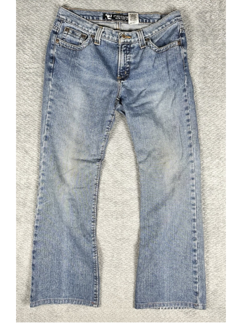 VINTAGE 90s Rockies Slim Low Rise Jeans Women’s Light Wash Denim, Size 12R